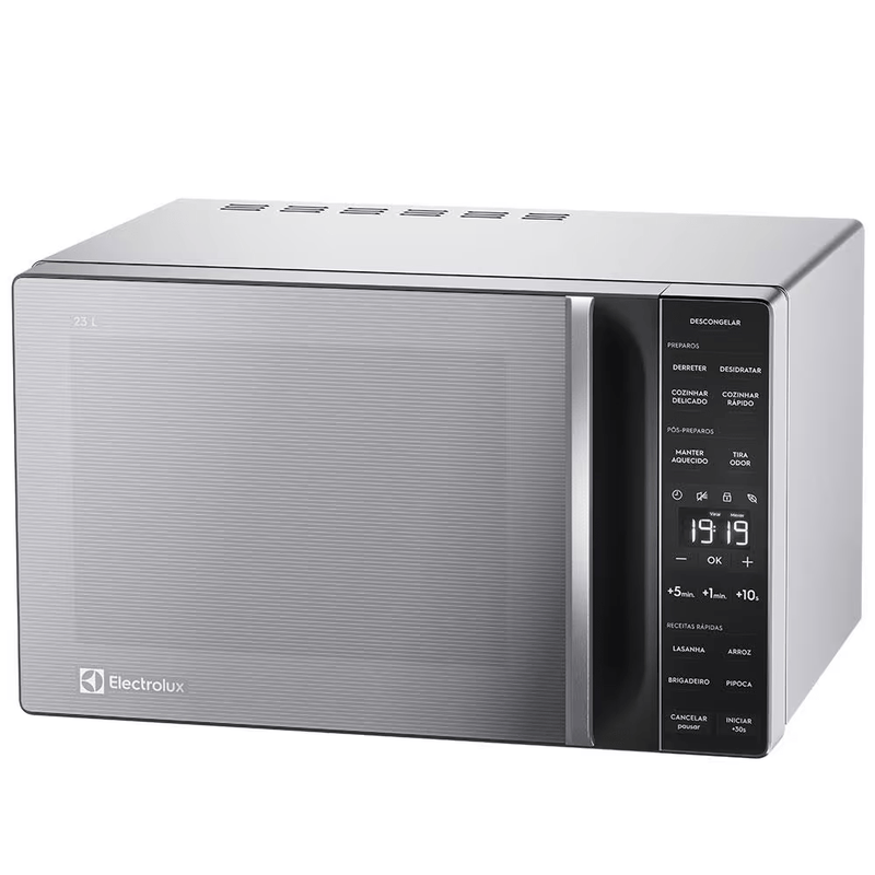 Forno de Micro-ondas Electrolux Efficient ME23S com Função Manter Aquecido Prata - 23L