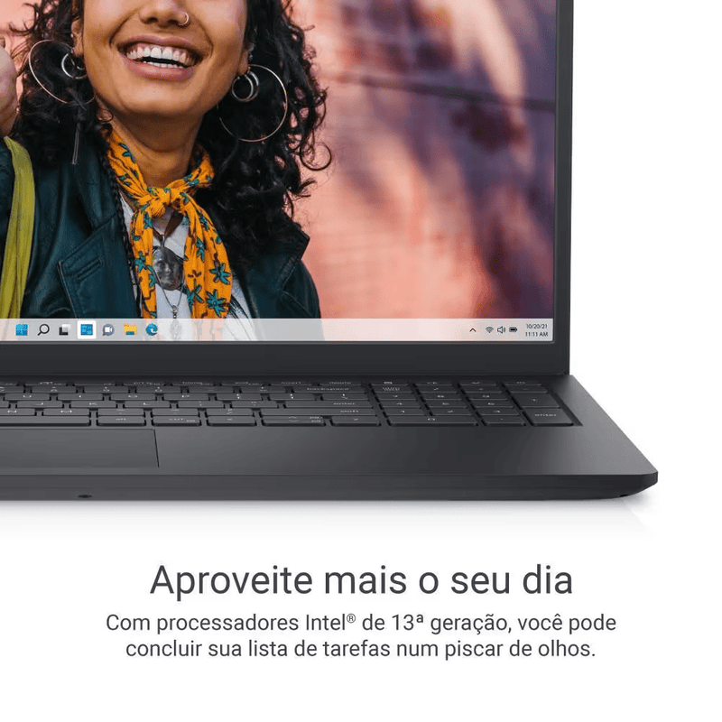 Notebook Dell Inspiron I15-I1300-M50P 15.6" Full HD 13ª Gen Intel Core i5 16GB 512GB SSD Win 11 Preto Carbono