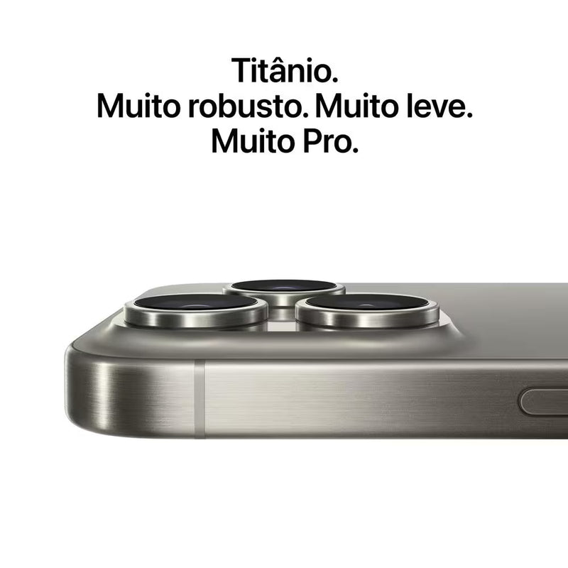 Apple iPhone 15 Pro Max (256 GB) - Titânio Branco - Distribuidor Autorizado