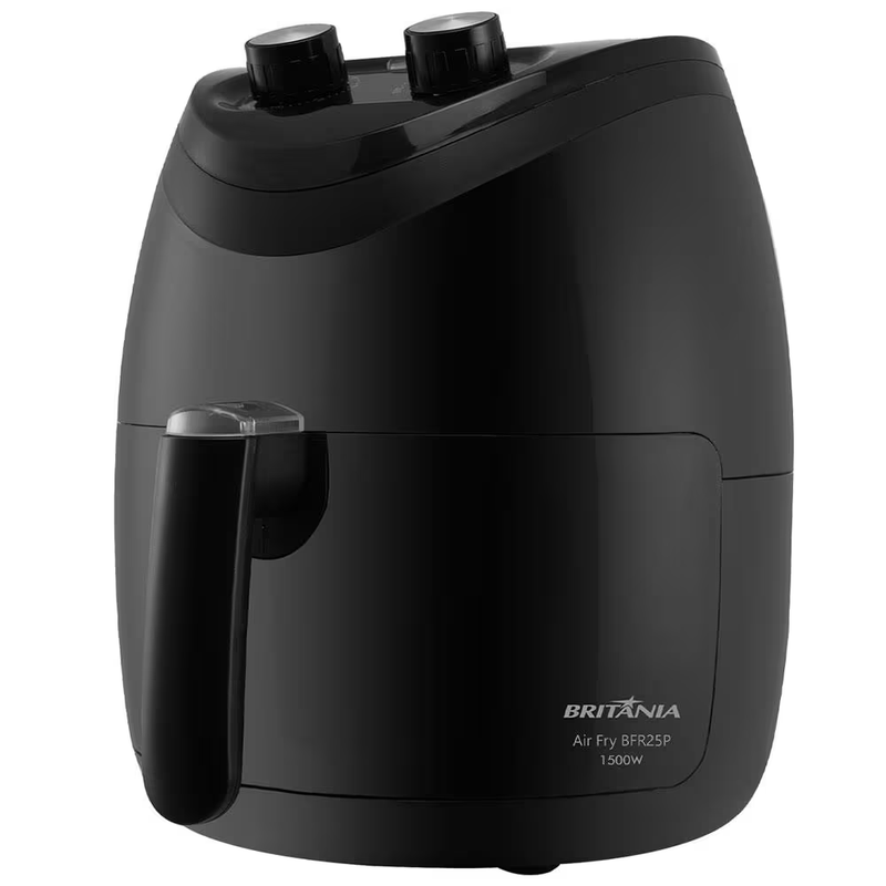 Fritadeira Elétrica Air Fryer Britânia 1500W Sem Óleo BFR25P 3,5L - Preta